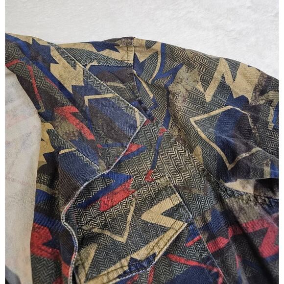 Ecote Urban Outfitters L Aztec utility military grunge look jackets. Drawstring - Picture 11 of 14